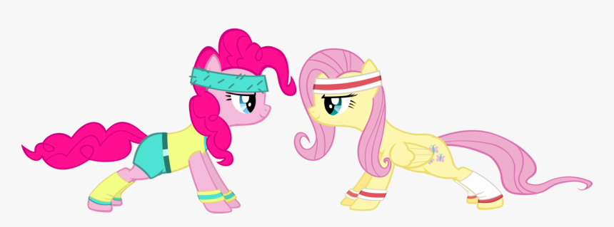 Clipart Doctor Headband - Pinkie Pie And Fluttershy Workout, HD Png Download, Free Download