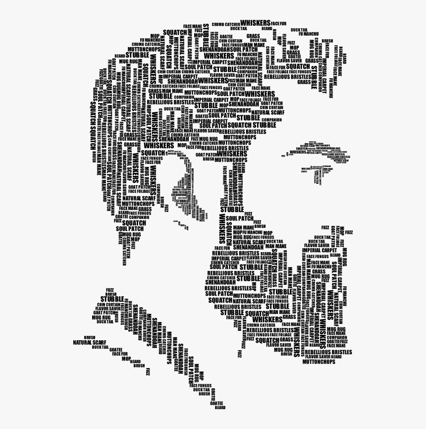 Beard Euphemisms Black - Vector Beard Boy, HD Png Download, Free Download