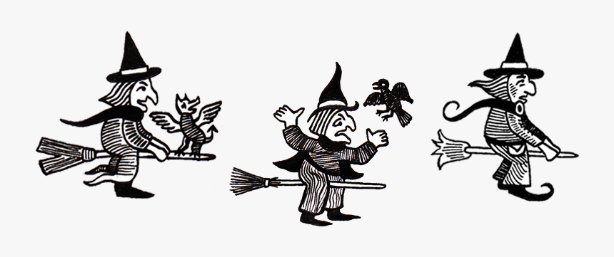 Witches - Witch Woodcut Png, Transparent Png, Free Download