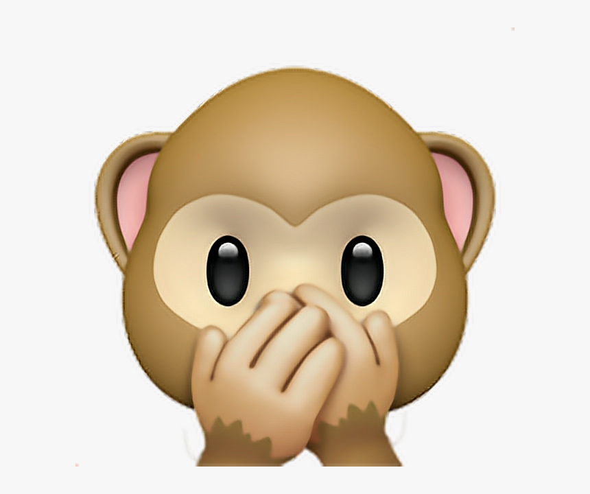 •monkey Emoji 3 🙊 - Speak No Evil Monkey Emoji, HD Png Download, Free Download