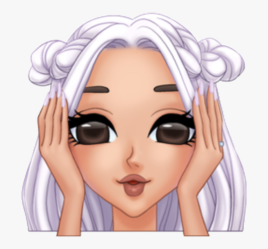 Arimoji Monkeyemoji Monkeyface Emoji Monkey Cute Bigeye - Ariana Grande Face Emoji, HD Png Download, Free Download