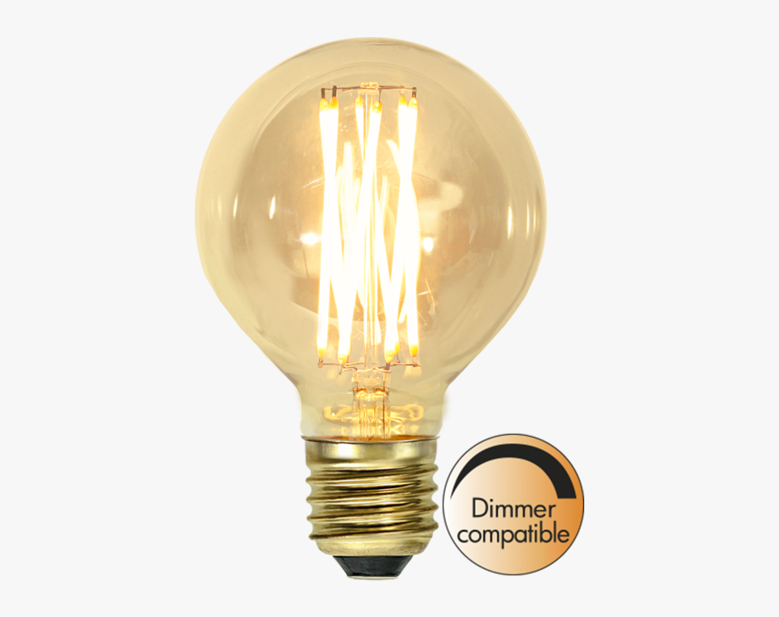 Led Lamp E27 G80 Vintage Gold - Light Bulb Vintage Png, Transparent Png, Free Download