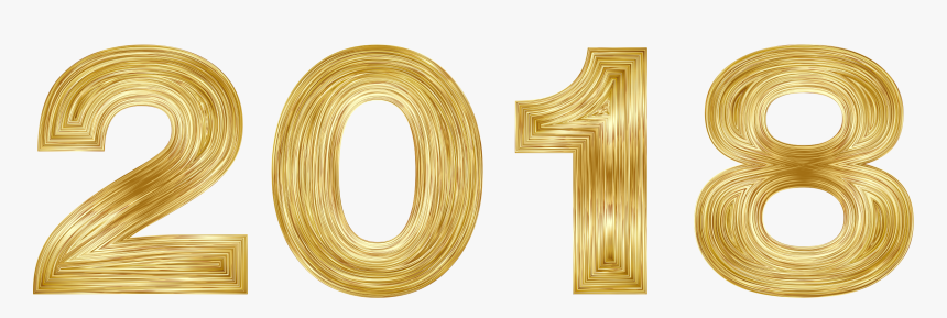 Gold Transparent Image - 2018 With No Background, HD Png Download, Free Download
