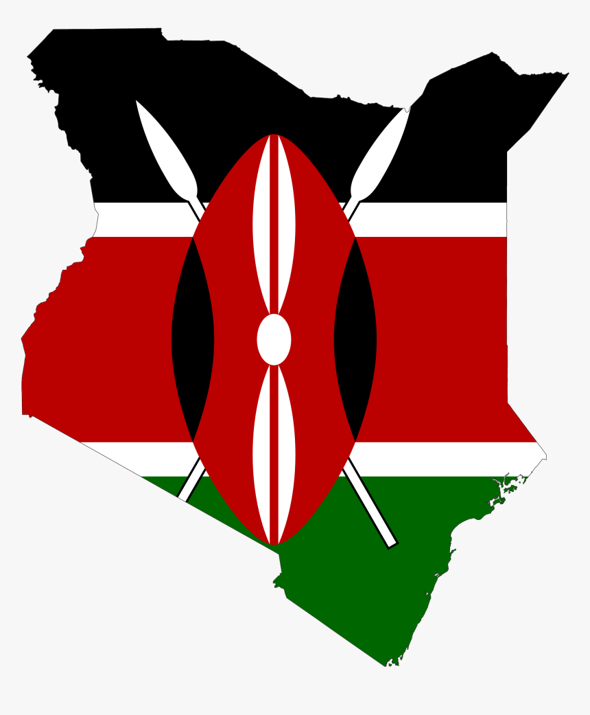 Kenya Flag In Country, HD Png Download, Free Download