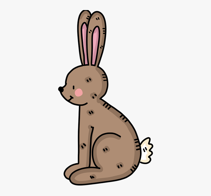 Rabbit, Hare, Easter, Brown Rabbit, Animal, Wildlife - Kreslené Obrázky Velikonoc, HD Png Download, Free Download