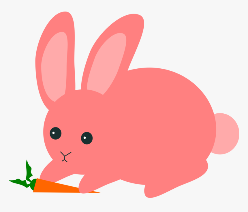 Pink,rabits And Hares,hare - Bunny Clipart Transparent Background, HD Png Download, Free Download