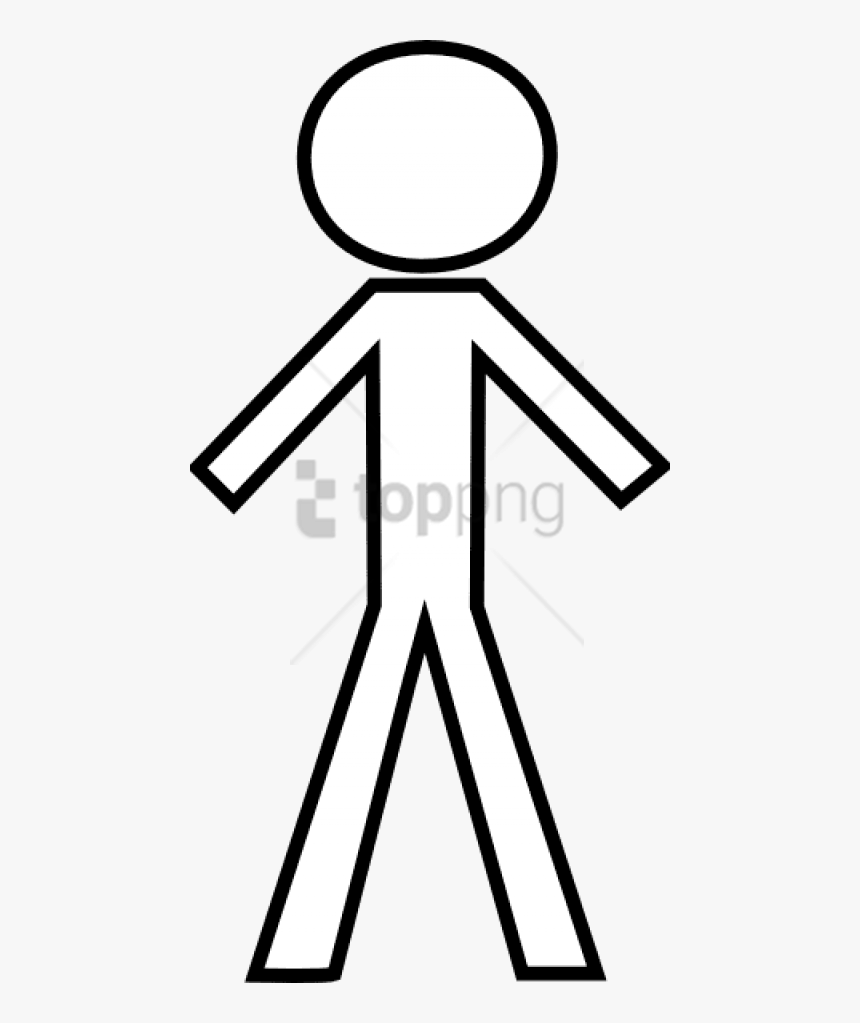 White Image With Free - Stick Figure Transparent Background, HD Png Download, Free Download