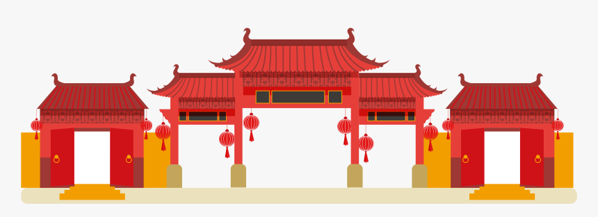 Transparent Rooftop Clipart - Chinese Building Vector Png, Png Download, Free Download