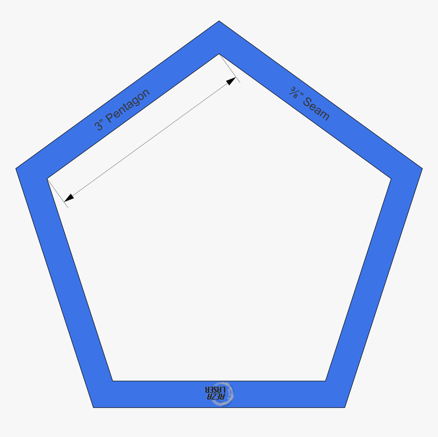 Printable 3 Inch Pentagon Template, HD Png Download, Free Download