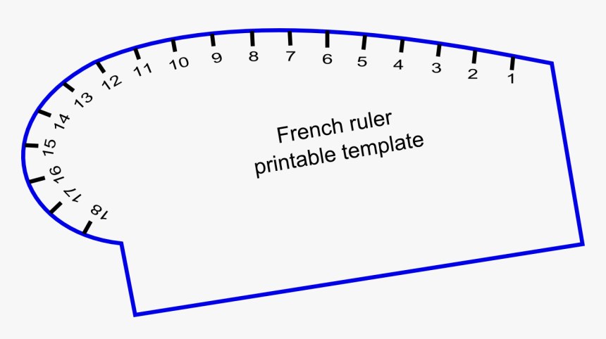 Armhole Curve Ruler Printable, HD Png Download, Free Download