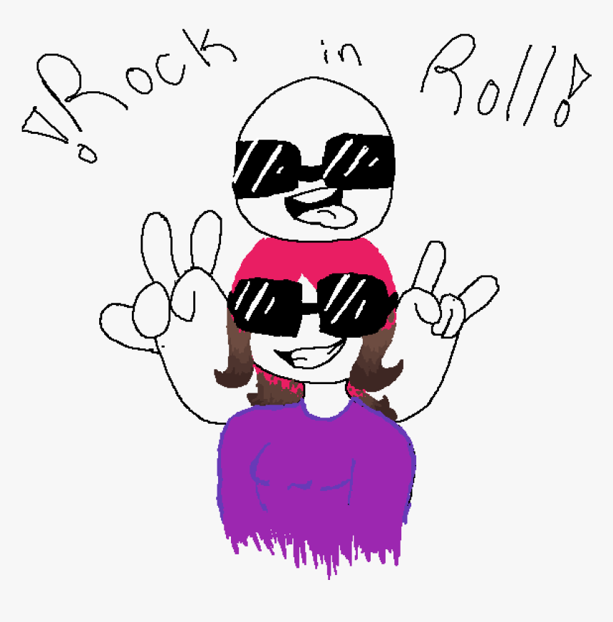 Rock In Roll - Cartoon, HD Png Download, Free Download