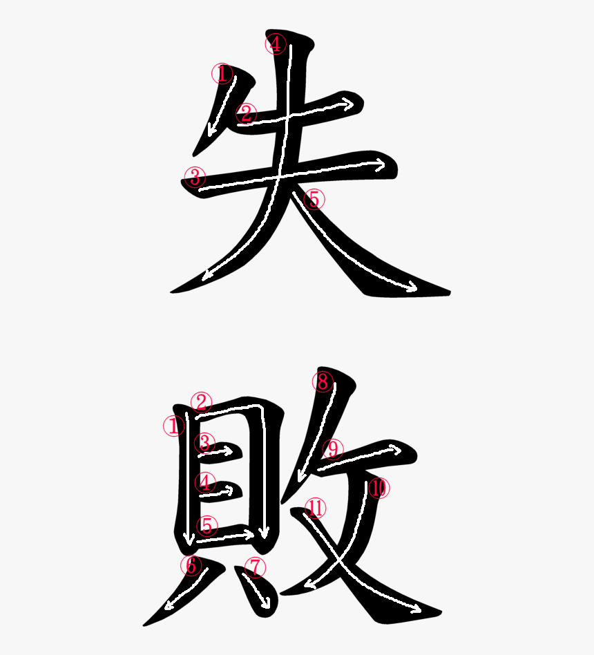 Japanese Word For Failure , Png Download, Transparent Png, Free Download