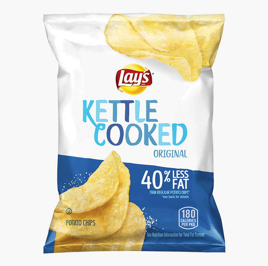 Lay's Kettle Cooked Less Fat, HD Png Download, Free Download