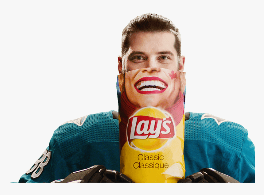 Brent Burns Holding Lays Chip Bag - Brent Burns Lays Potato Chips, HD Png Download, Free Download