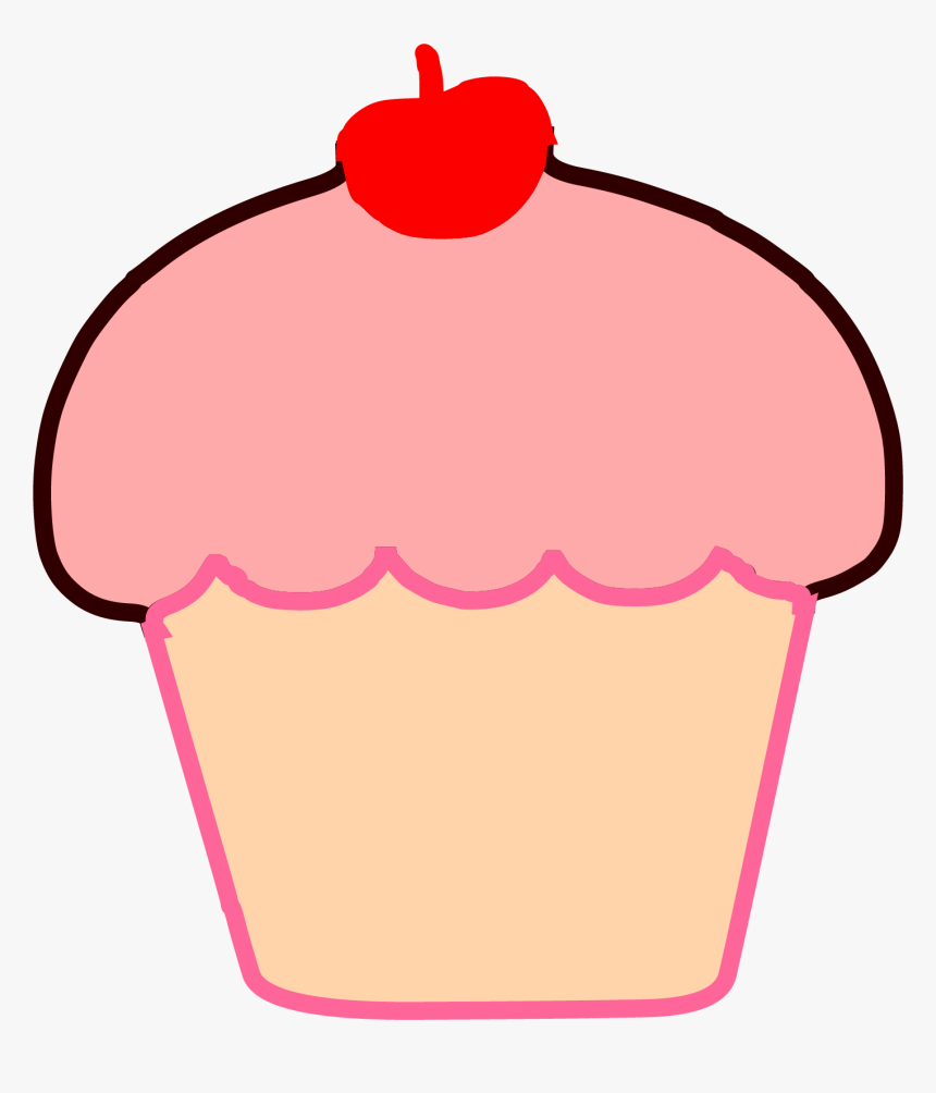 Brown Cupcake Cherry Clipart Png, Transparent Png, Free Download