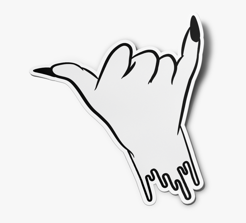 Hang Loose Sticker - Line Art, HD Png Download, Free Download