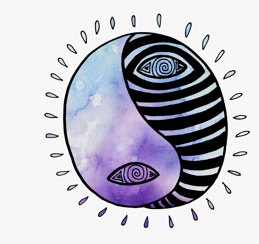 Trippy Transparent Hang Loose - Trippy Yin Yang Png, Png Download, Free Download