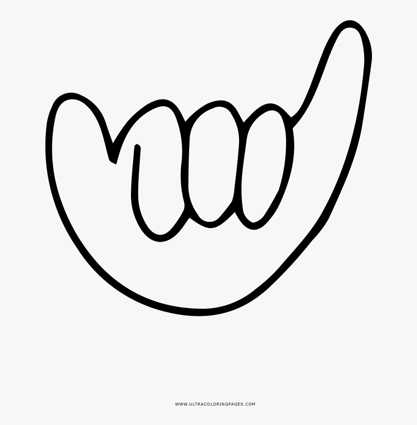 Hang Loose Again Coloring Page - Line Art, HD Png Download, Free Download