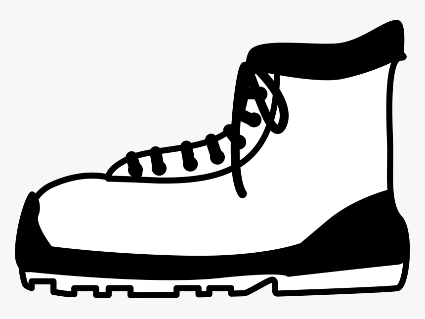 Outdoor Shoes Clip Arts - Sketsa Gambar Sepatu Boots, HD Png Download, Free Download