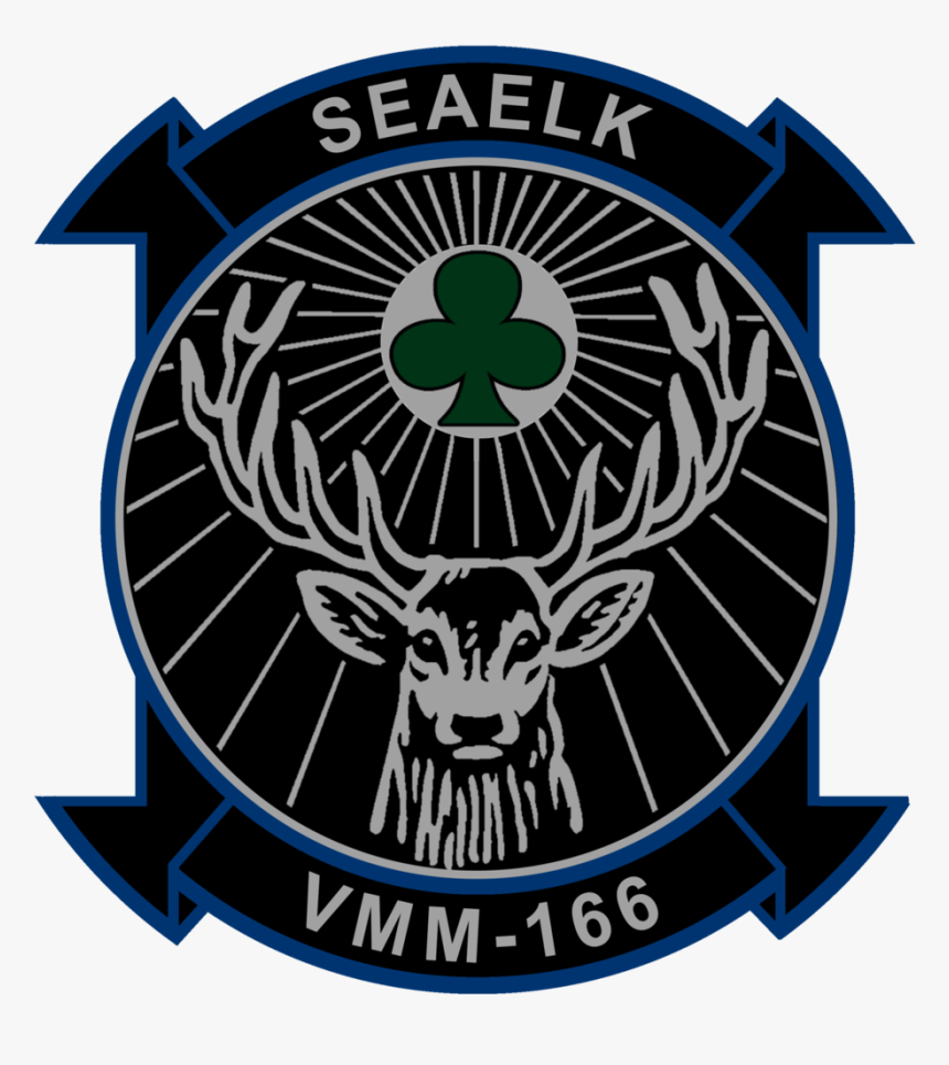 Usmc Vmm-166 Sea Elk Squadron Sticker - Jagermeister Logo, HD Png Download, Free Download