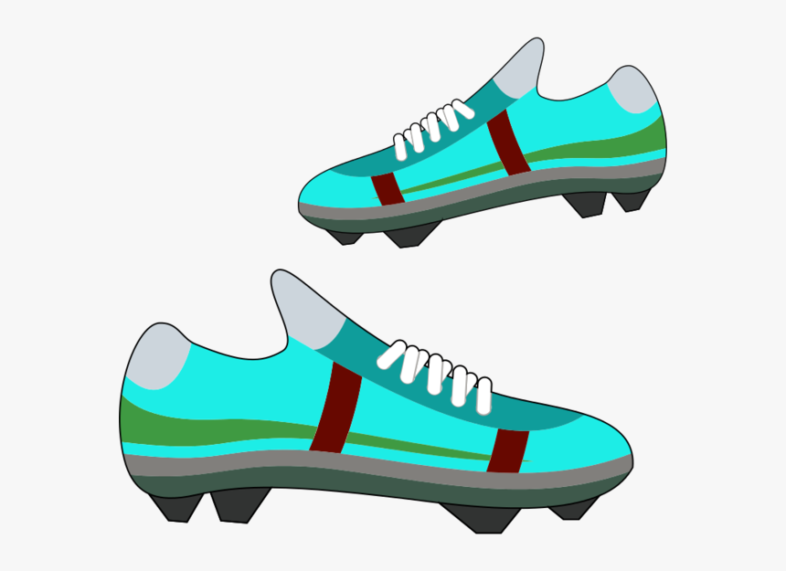 Running Sneaker Free Download - Soccer Clip Art And Cleats, HD Png Download, Free Download
