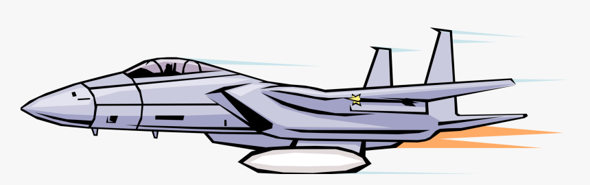Vector Illustration Of F15 Eagle American Twin-engine - F 15 Eagle Vector, HD Png Download, Free Download