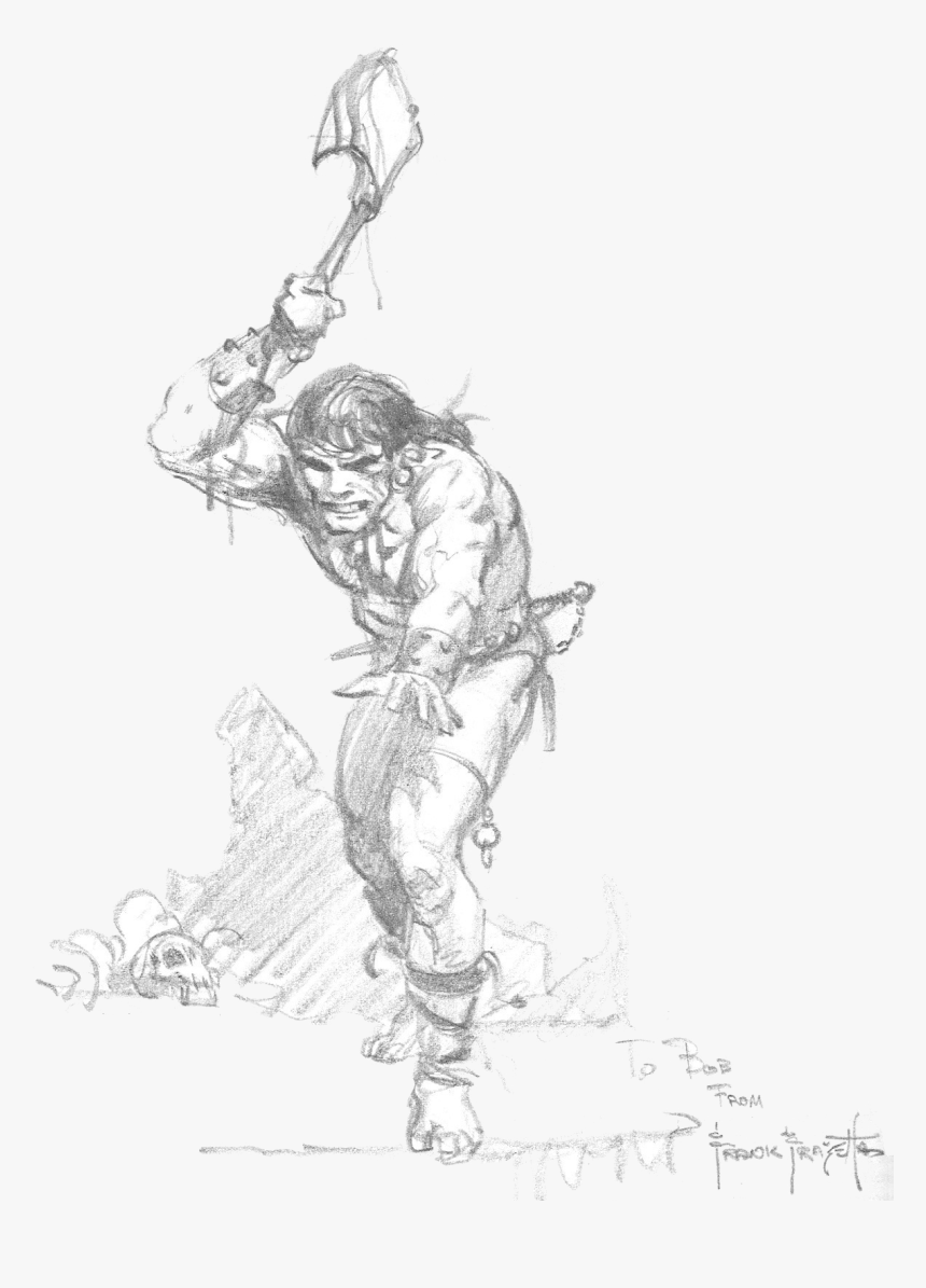 Frank Frazetta Pencil Sketches, HD Png Download, Free Download