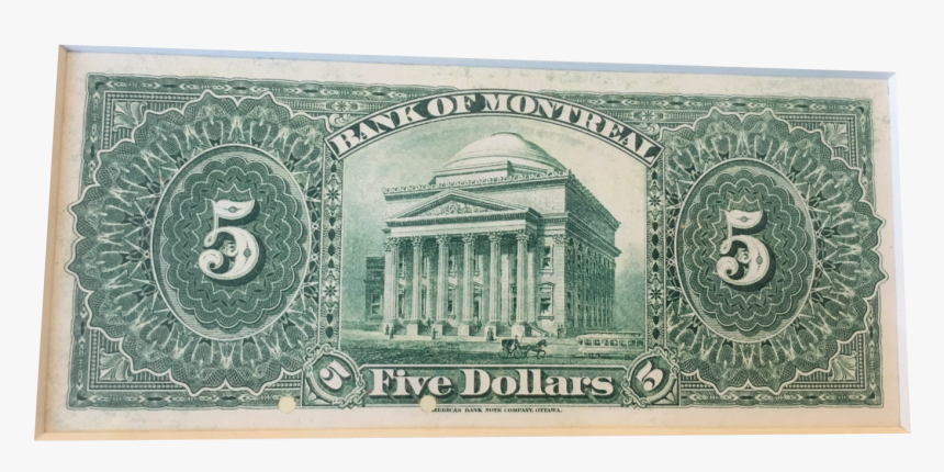 Bank Of Montreal $5 Banknote - Cash, HD Png Download, Free Download