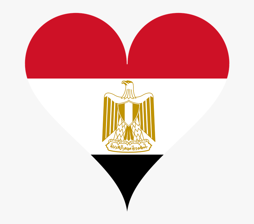 Heart, Love, Flag, Coat Of Arms, Egypt, Adler - Egyptian National Football Team Logo Png, Transparent Png, Free Download