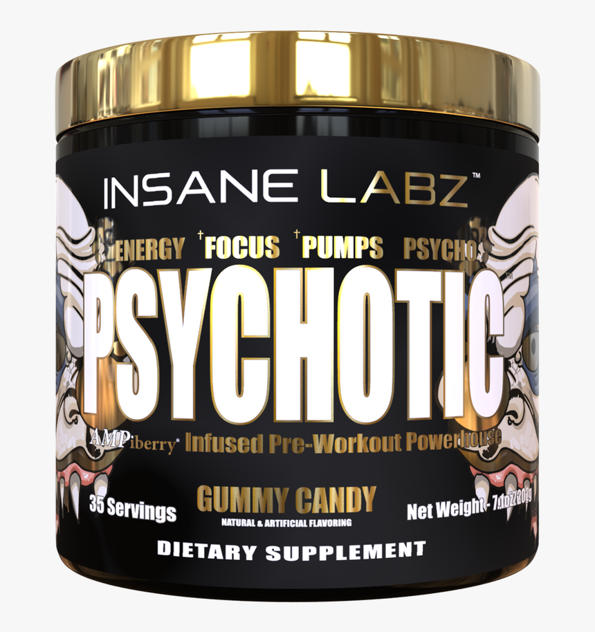Psychotic Gold Pre Workout Gummy Candy - Psychotic Pre Workout Gold, HD Png Download, Free Download
