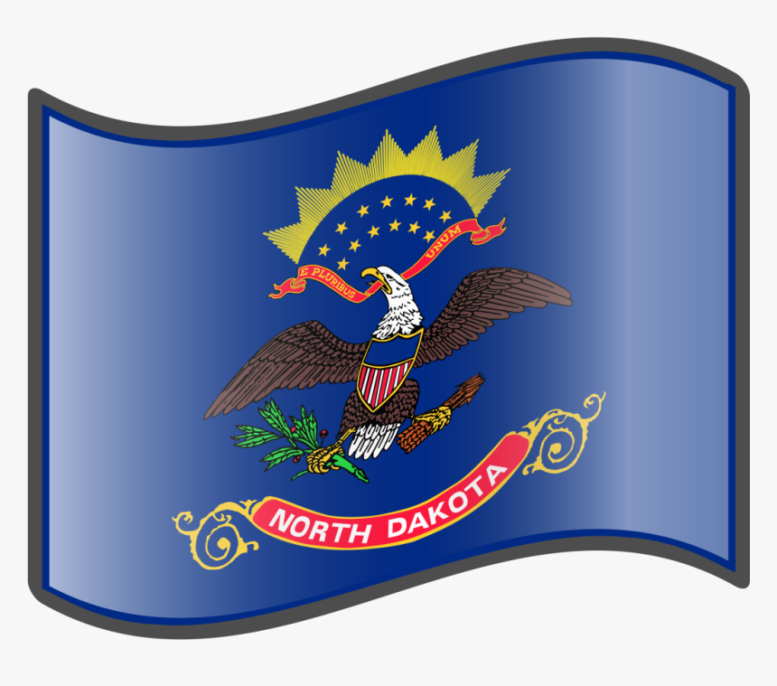 Transparent Mexico Flag Eagle Png - State Flag North Dakota Flag, Png Download, Free Download