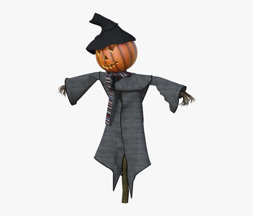 Scarecrow, Halloween, 3d, Render, Harvest, Autumn - Cartoon, HD Png Download, Free Download