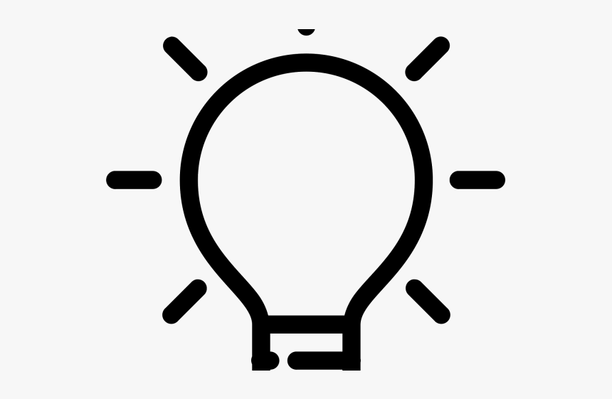 Light Bulb Outline - Transparent Icon Light Bulb, HD Png Download, Free Download