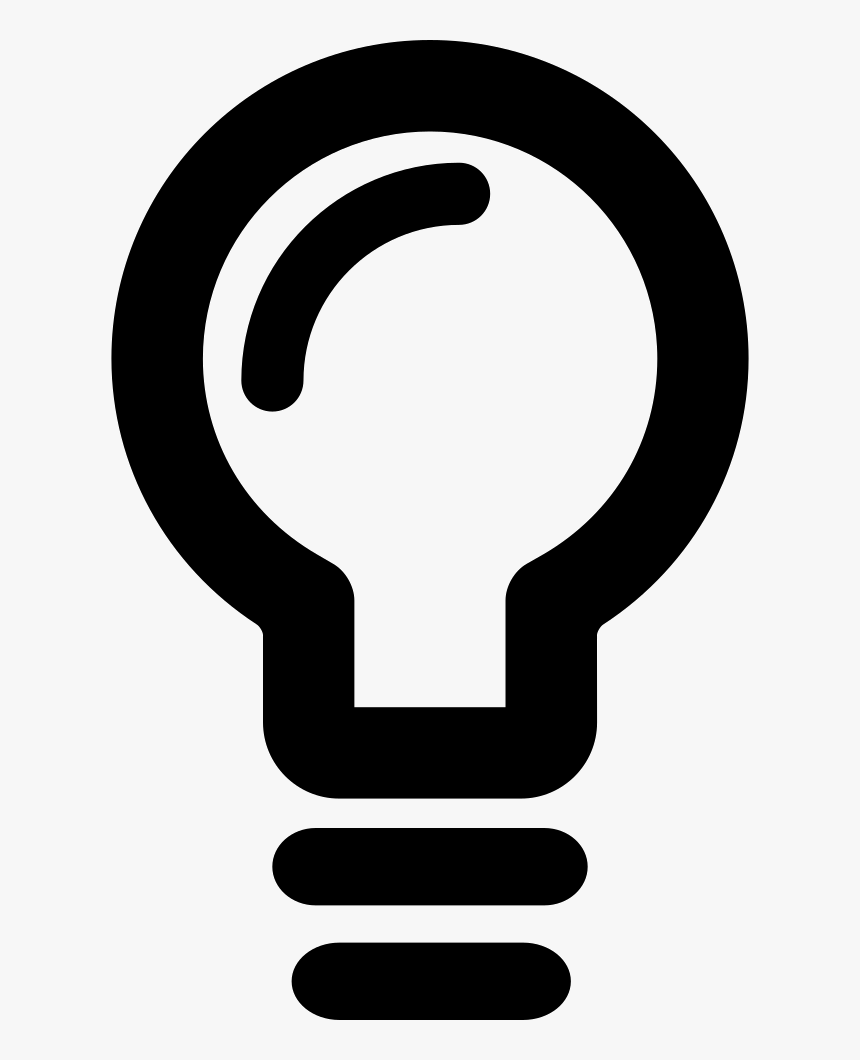 Lightbulb Gross Outline - Sign, HD Png Download, Free Download