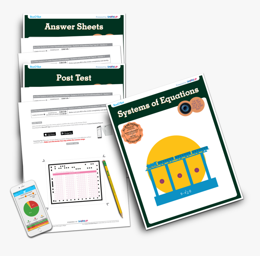 Boxo"sat Systems Of Linear Equations & Inequalities - Paper, HD Png Download, Free Download