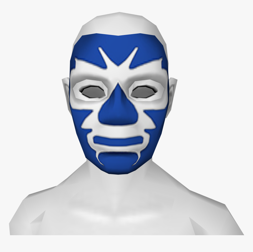 Avatar Blue White Lucha Libre Mask - Mask, HD Png Download, Free Download