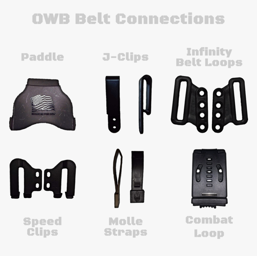 Kydex Holster Owb Belt Loops, HD Png Download, Free Download