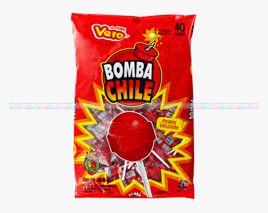 Vero Bomba C/chile 24/40 Vero - Paleta Bomba Chile, HD Png Download, Free Download