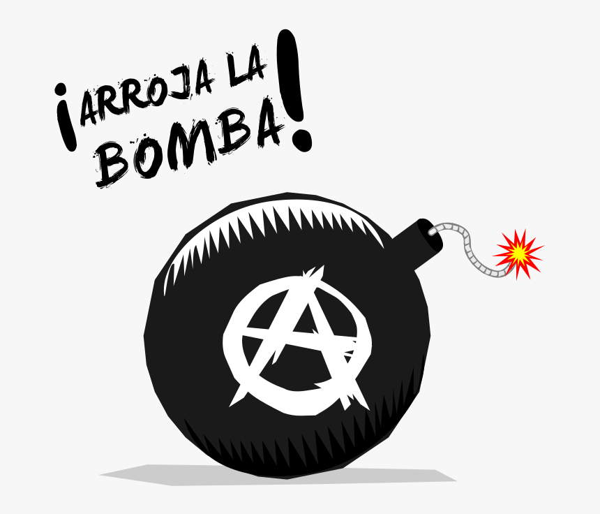 Anarchist Bomb - Anarchy Symbol With A Bomb, HD Png Download, Free Download