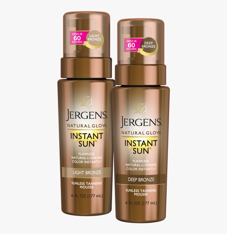 Jergens Natural Glow Instant Sun Sunless Tanning Mousse - Jergens Instant Sun, HD Png Download, Free Download