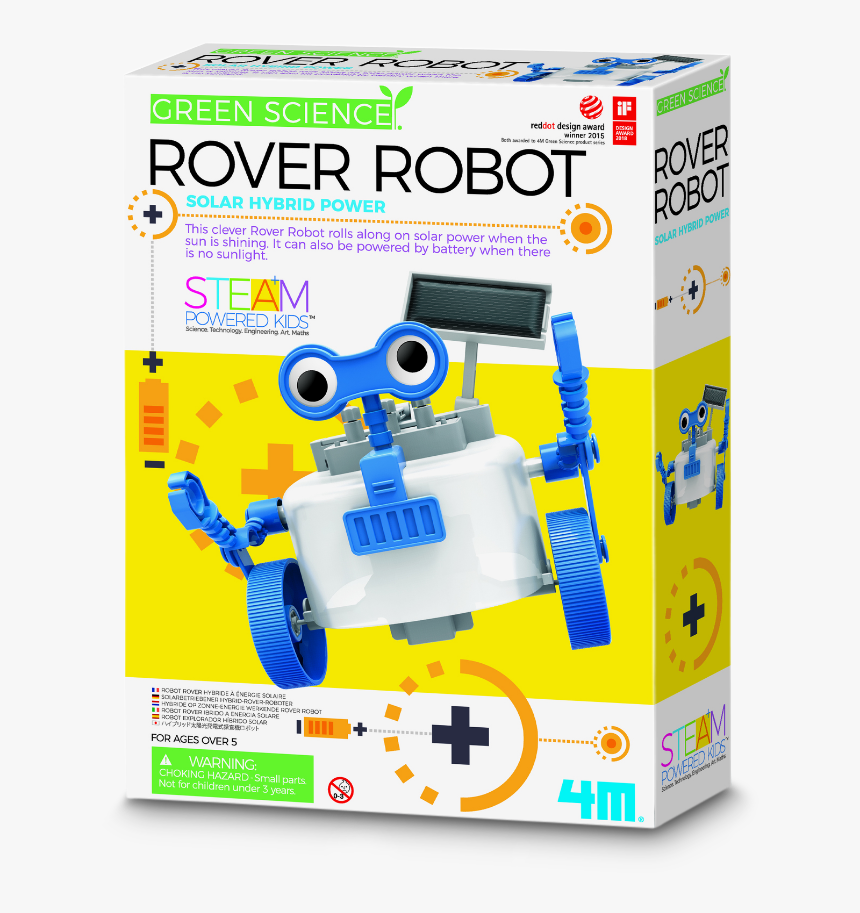Rover Robot Green Science - Science Toy Packaging Design, HD Png Download, Free Download