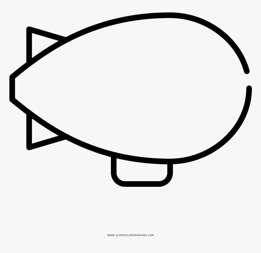 Airship Coloring Page, HD Png Download, Free Download