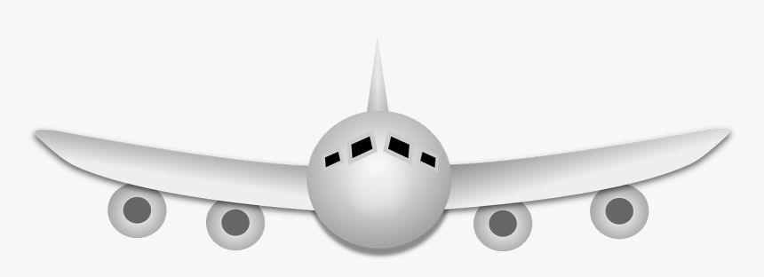 Airplane Front View Clipart Png, Transparent Png, Free Download