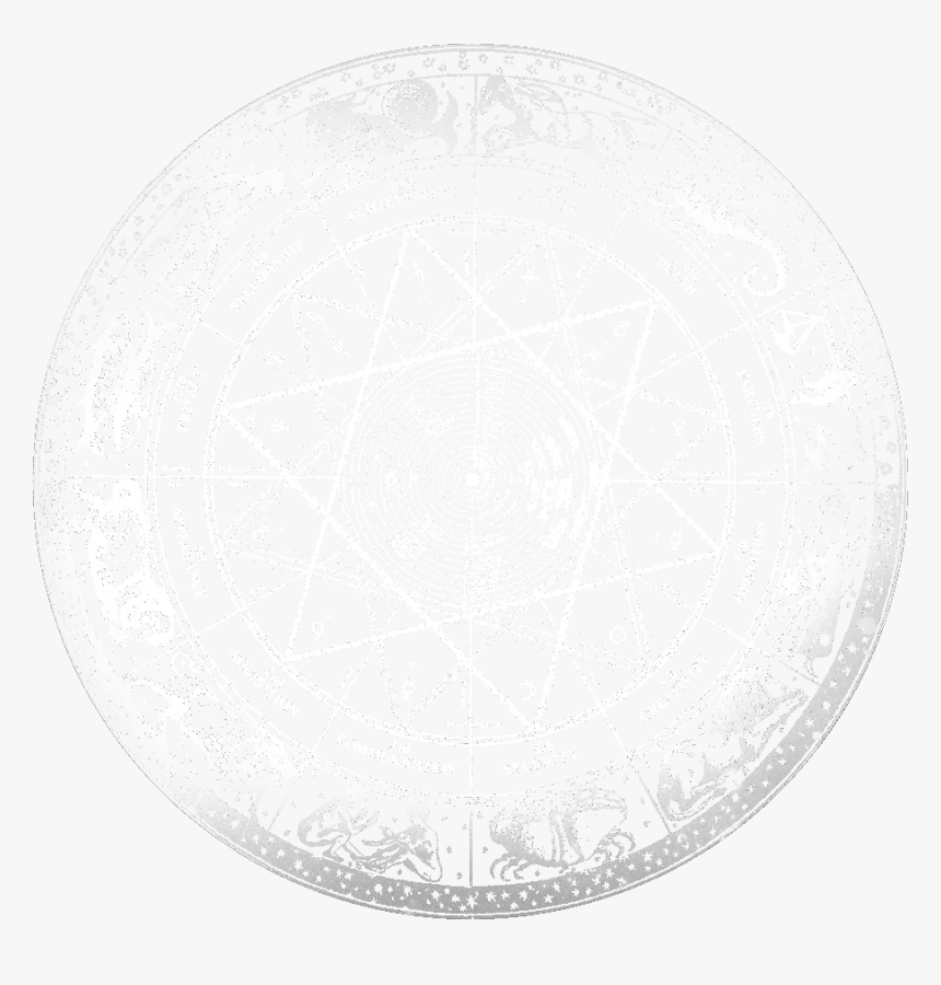 Transparent Zodiac Wheel Png - Black And White Astrology, Png Download, Free Download