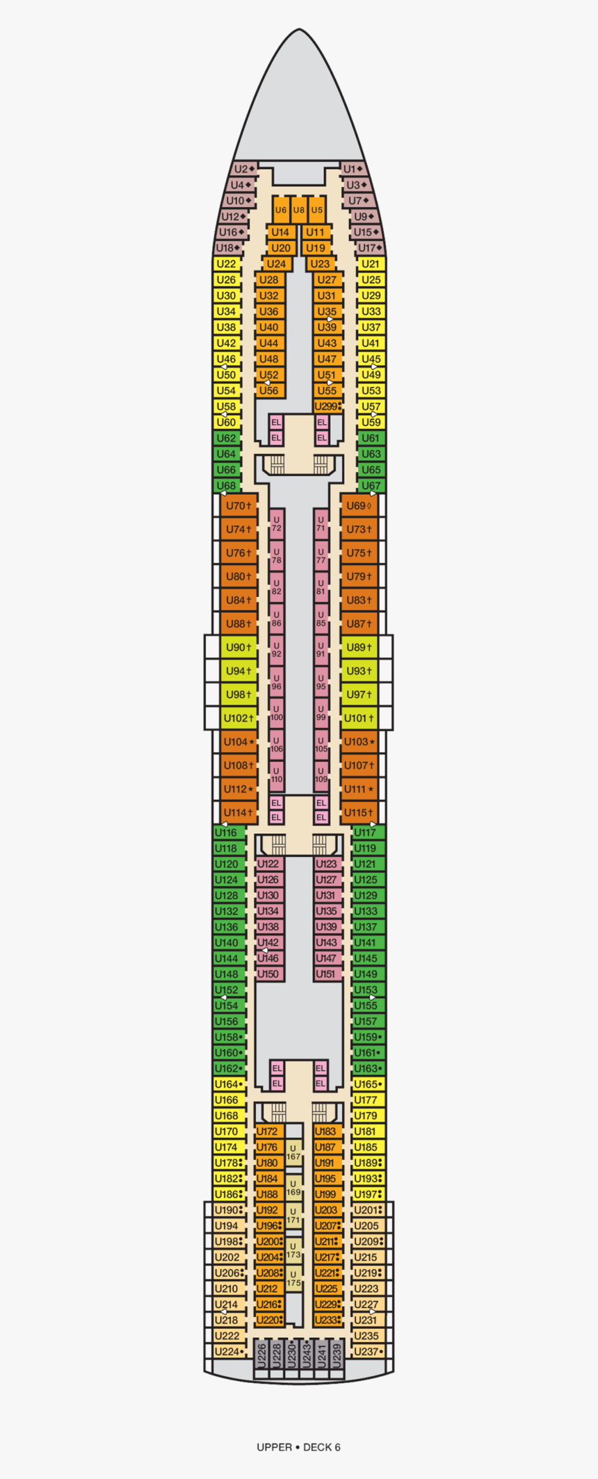 Carnival Imagination Deck Plan, HD Png Download, Free Download