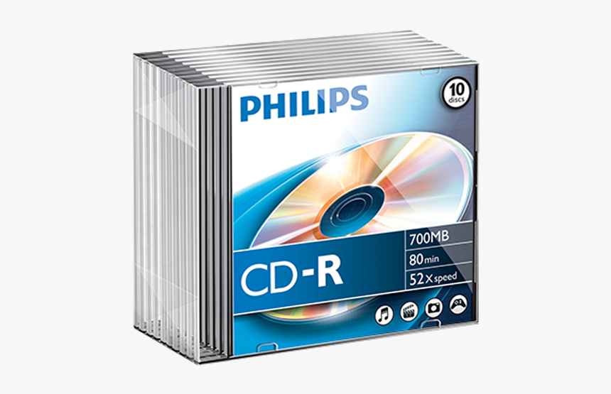 Cd R 80min 700mb 52x Sl - Philips, HD Png Download, Free Download