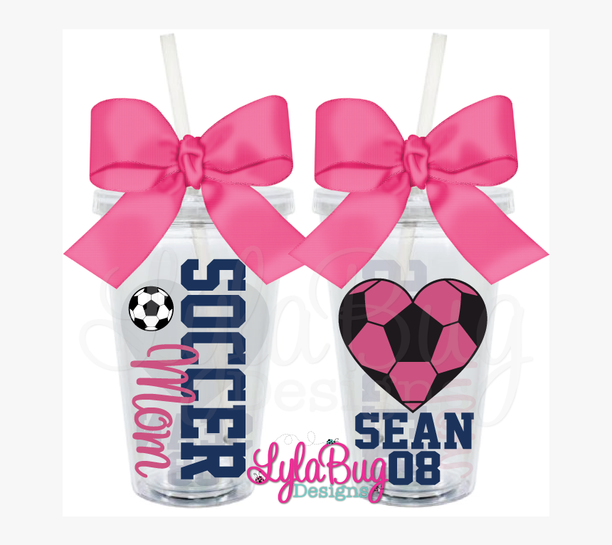 Soccer Mom Heart Personalized Acrylic Tumbler - Teacher Appreciation Ideas With Vinyl, HD Png Download, Free Download