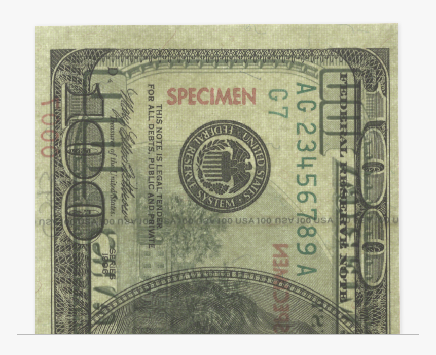 Clip Art Face On 100 Dollar Bill - 100 Dollar Bill, HD Png Download, Free Download