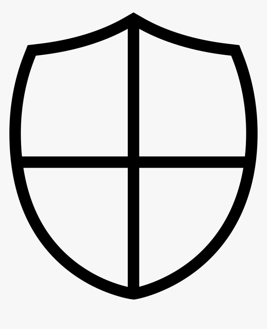 Shield Little Shape With A Cross Svg Png Icon Free - Escudo En Blanco Png, Transparent Png, Free Download