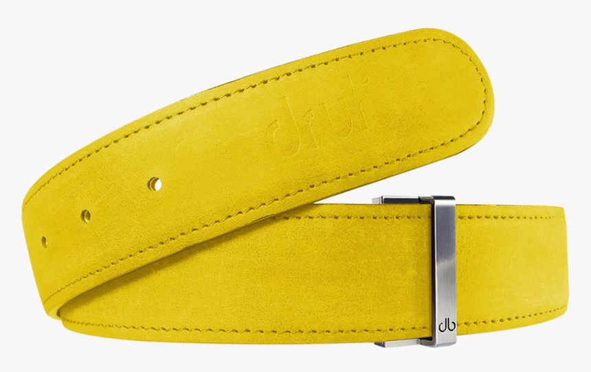 Yellow Plain Textured Leather Belt - Belt, HD Png Download, Free Download